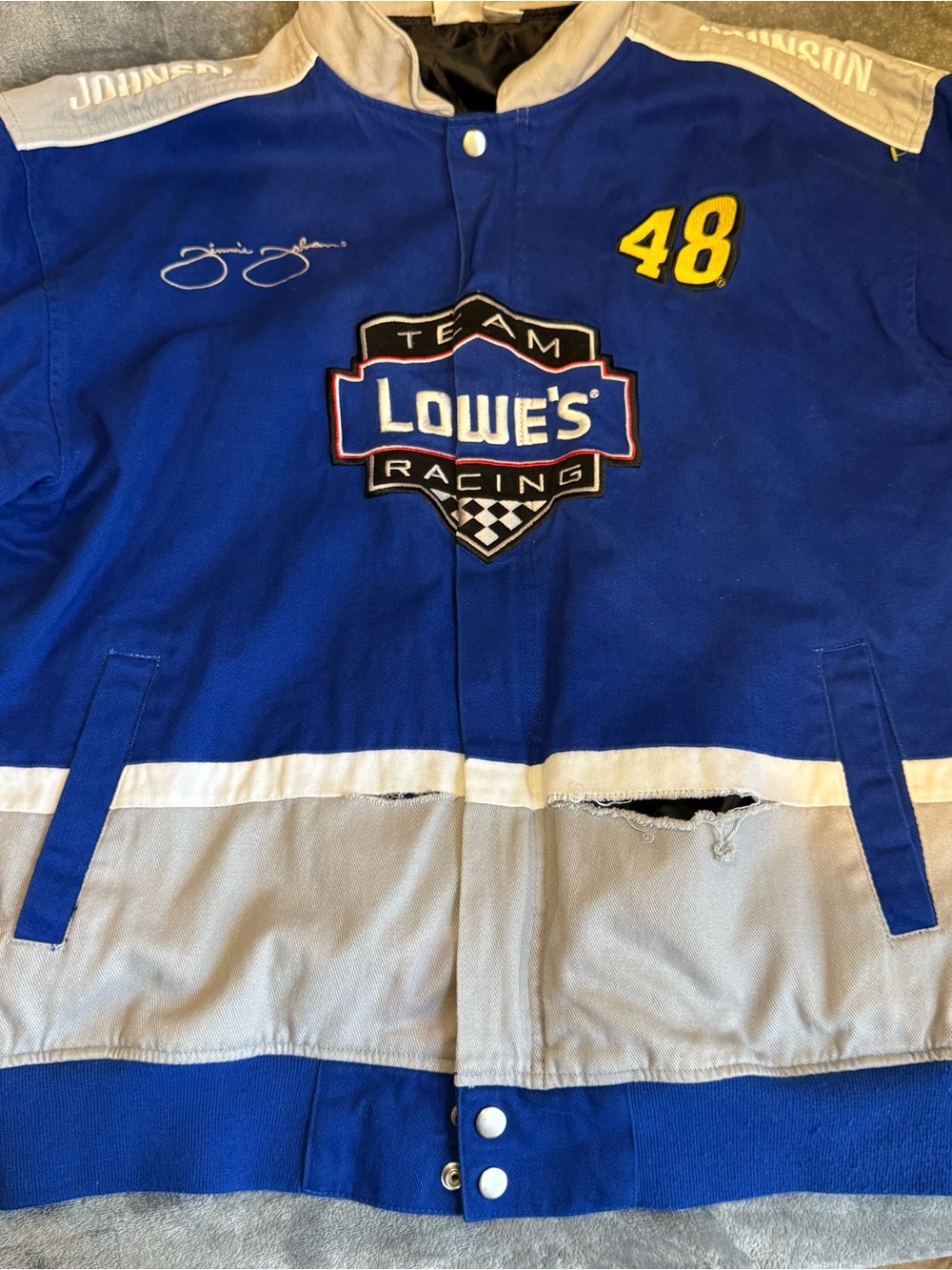 Blue Lowe’s Racing jacket - Picture 2 of 5